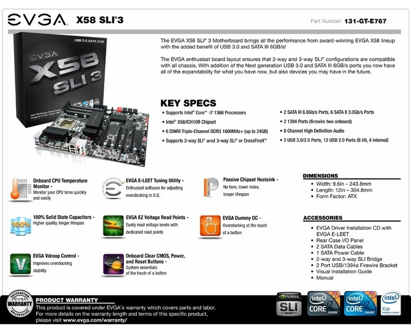 EVGA X58 SLI3 Specifications