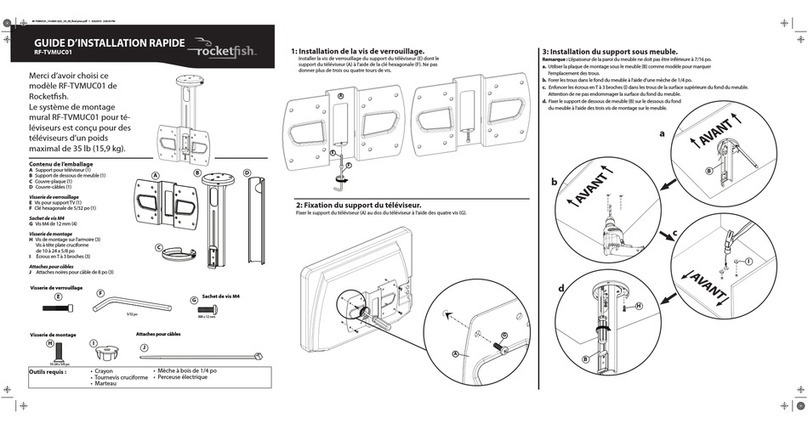 Rocket Fish RF-TVMUC01 Installation and operation manual