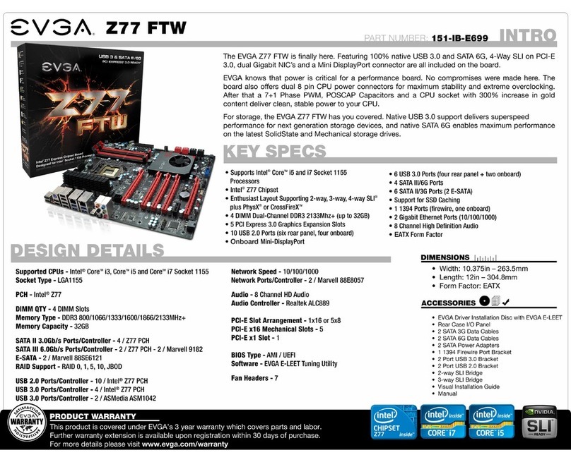 EVGA Z77 FTW User manual EVGA Z77 FTW User manual