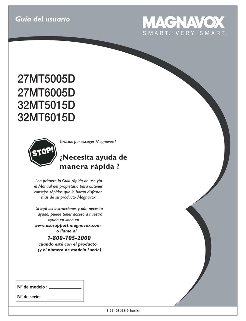 Magnavox 27MT5005D - 27" Integrated Sdtv Quick start guide