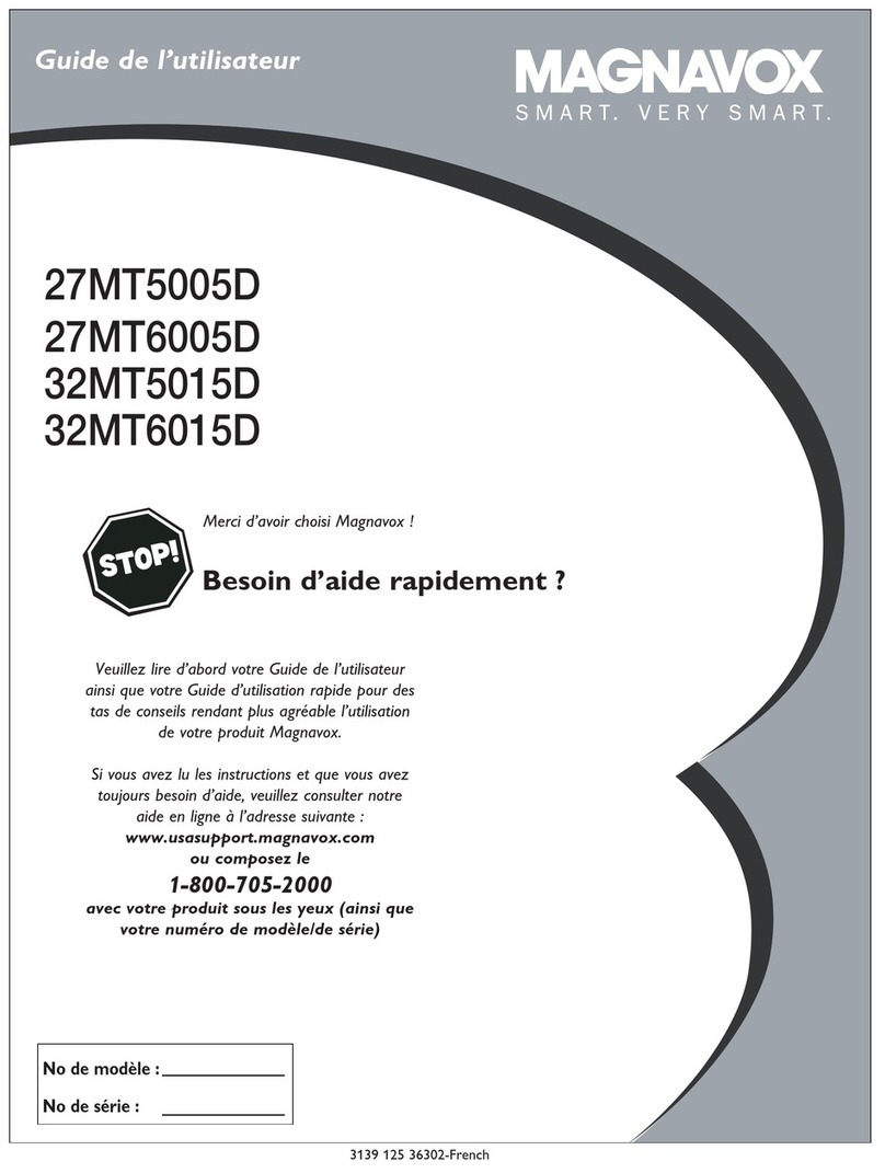 Magnavox 27MT5005D - 27" Integrated Sdtv Quick start guide