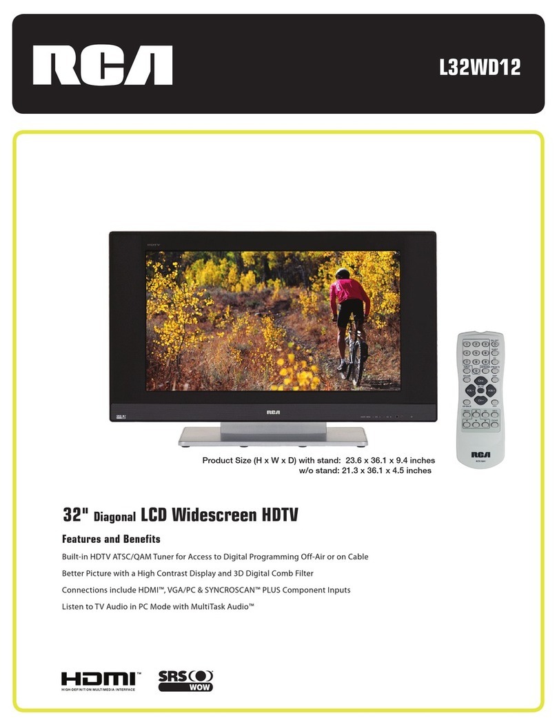 RCA L32WD12 - 32in Widescreen LCD User manual