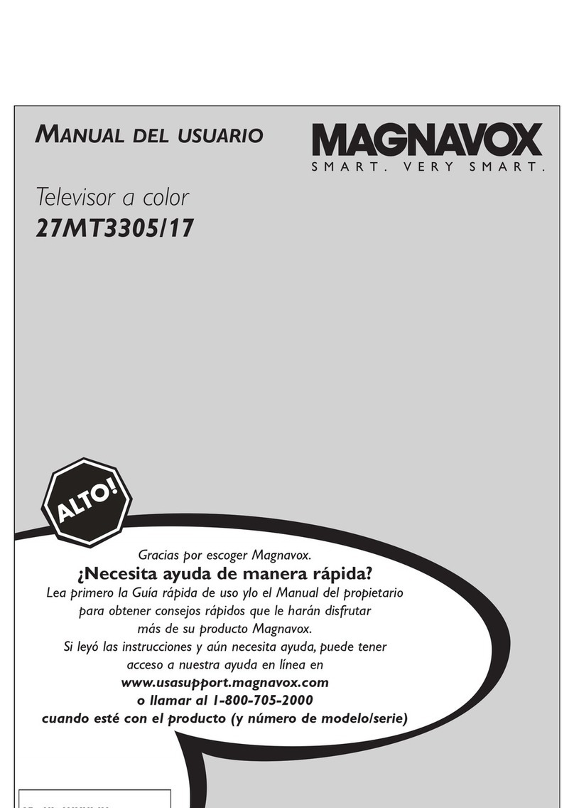 Magnavox 27MT3305 - 27" Stereo Tv User guide