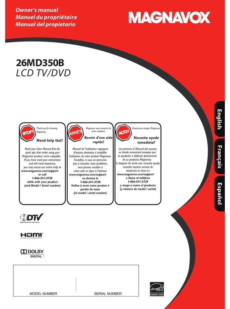 Magnavox 26MD350B - Manual del propietario