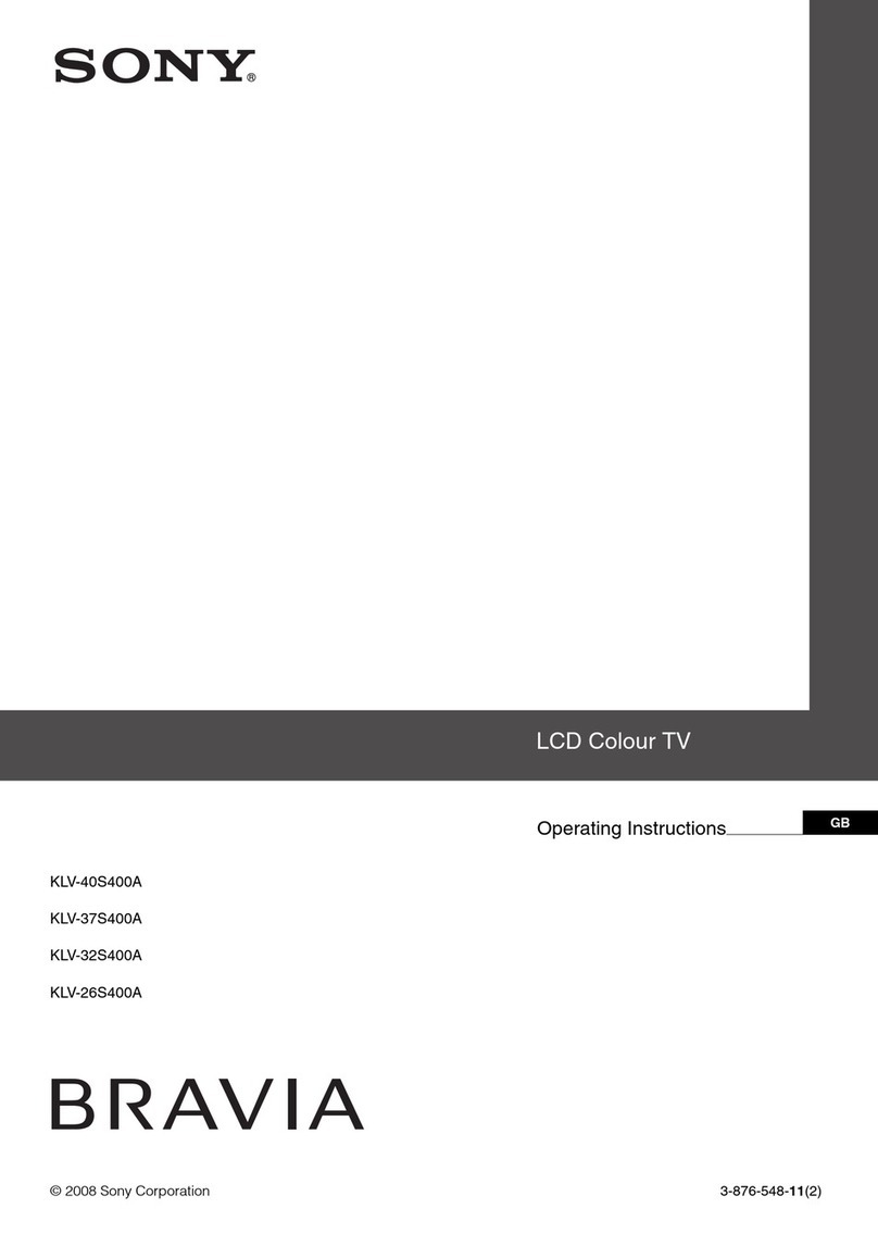 Sony KLV-26S400A - 26" Multi-System HDTV LCD TV User manual