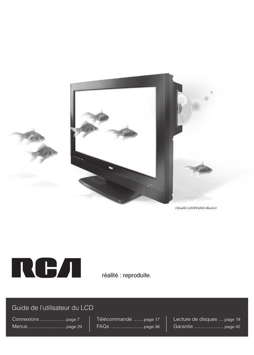 RCA l26wd26d - LCD HDTV w/ DVD Player Guide de l'utilisateur