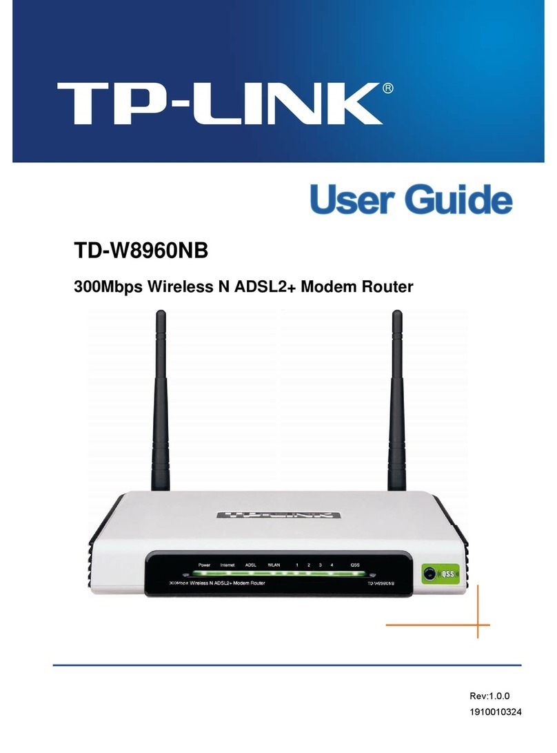 TP-Link TD-W8960NB User manual