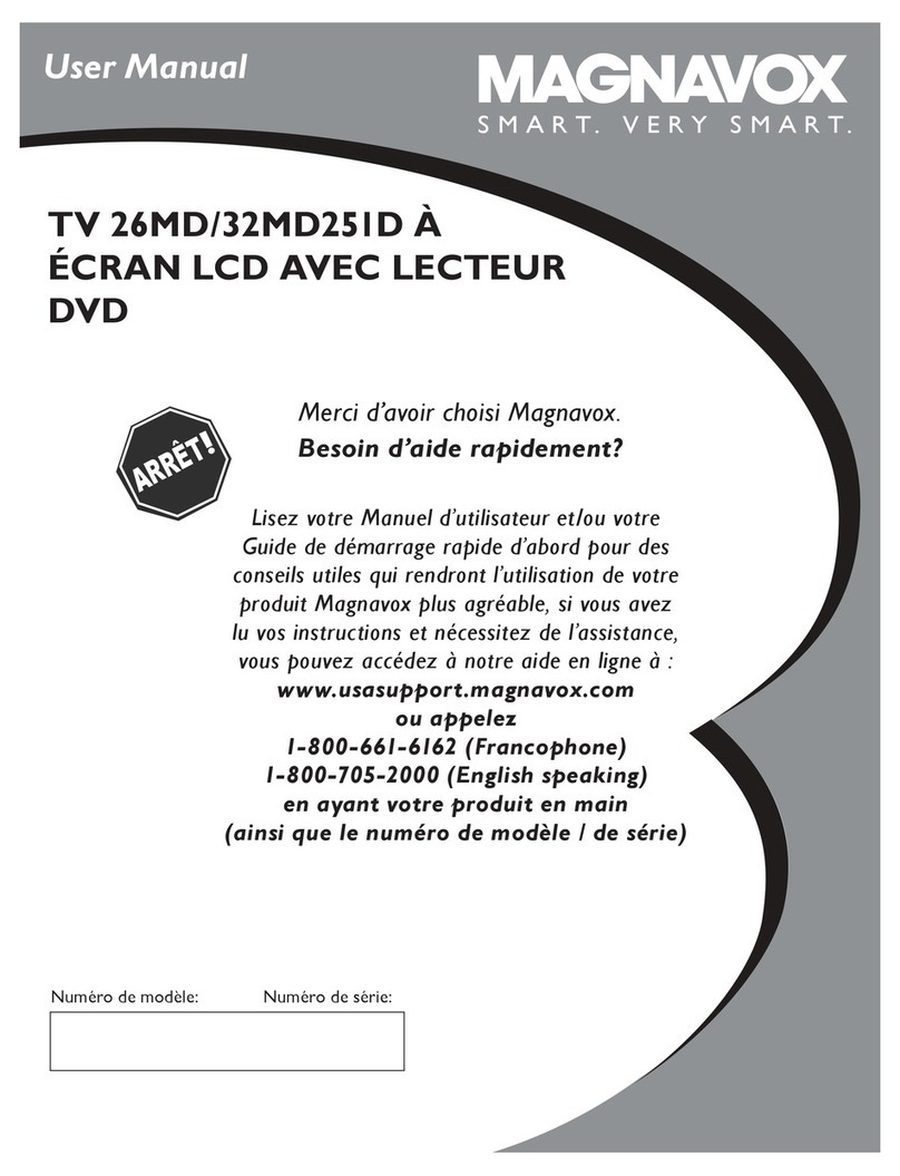 Magnavox 32MD251D - 32" Lcd Hd Flat Tv user manual