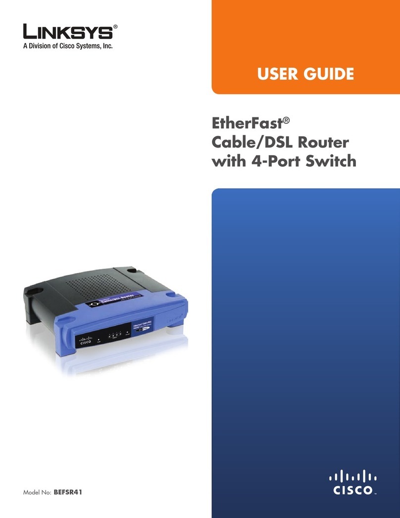 Linksys BEFSR41 - EtherFast Cable/DSL Router User manual
