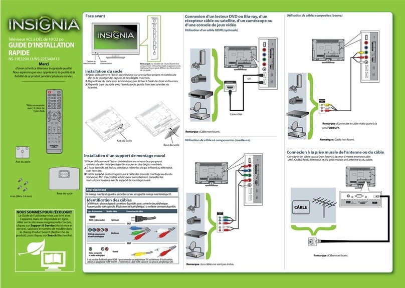 Insignia NS-19E320A13 Installation and operation manual
