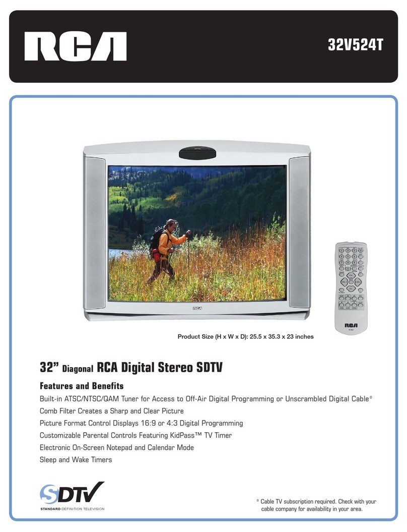 RCA 32V524T Specifications