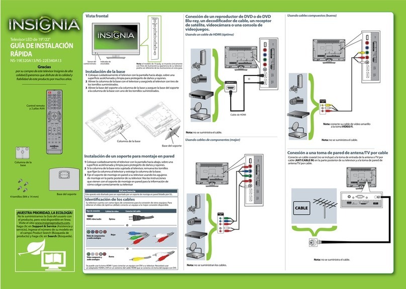 Insignia NS-19E320A13 Parts list manual