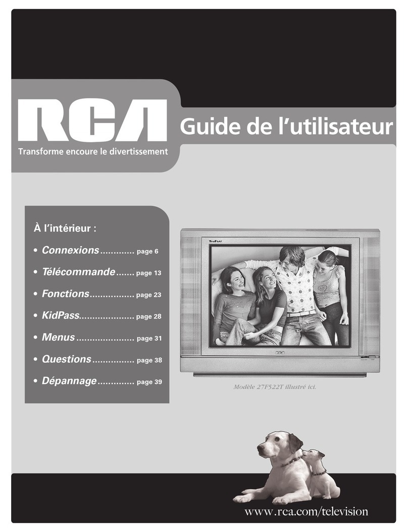RCA 27F520T - 27" TruFlat Picture Tube TV Quick start guide