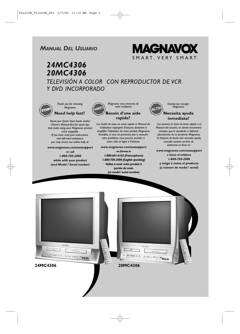 Magnavox 20MC4306 - Tv/dvd/vcr Combination User guide