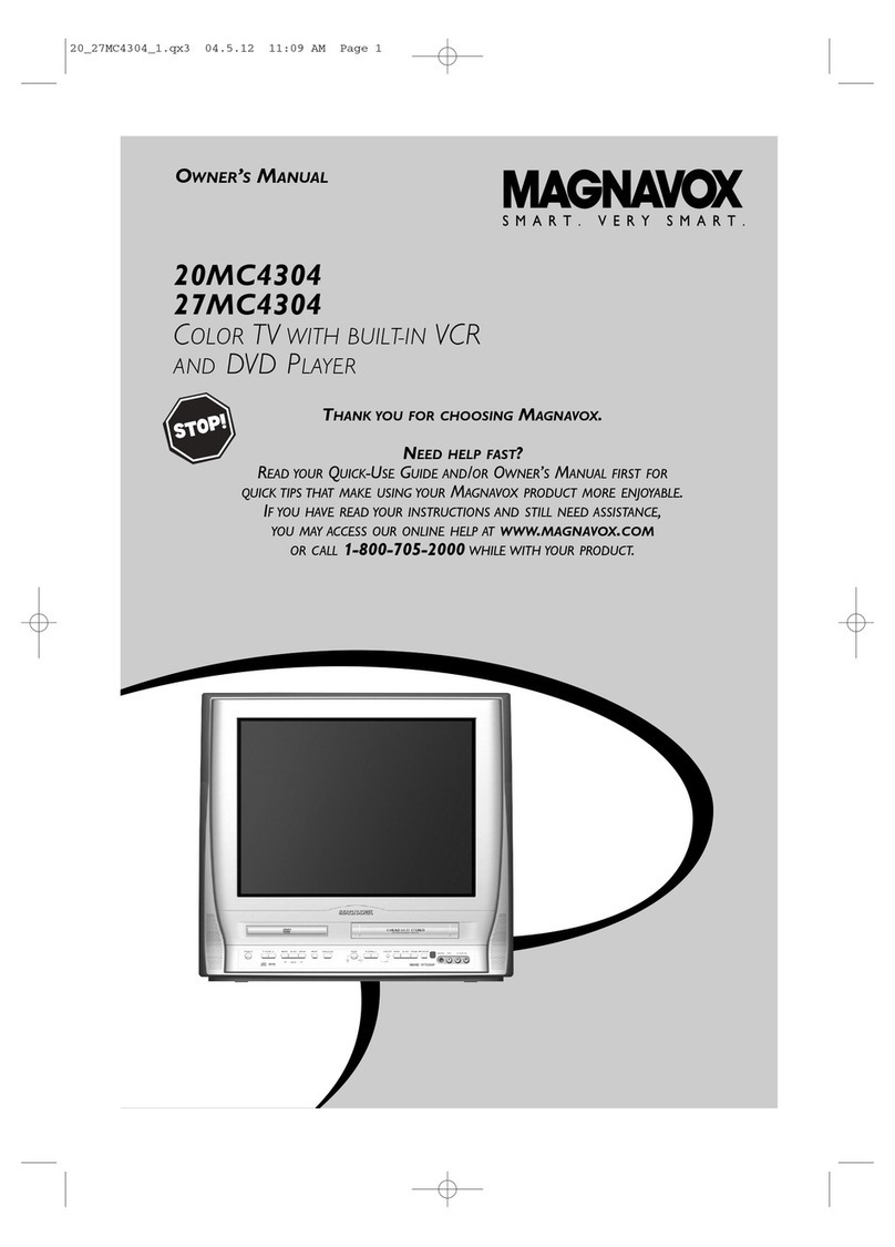 Magnavox 20MC4304 - Tv/dvd/vcr Combination User manual