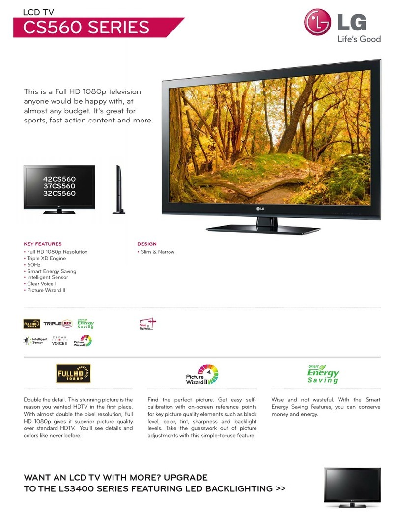 LG 37CS560 User manual
