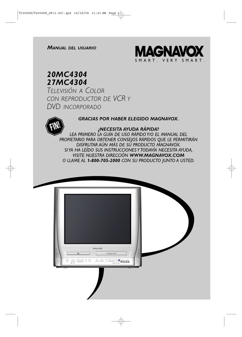 Magnavox 20MC4304 - Tv/dvd/vcr Combination owner's manual
