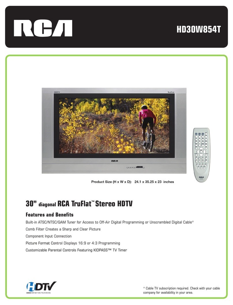 RCA HD30W854T User manual