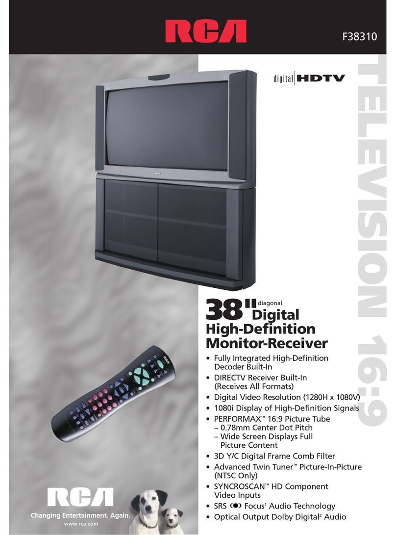 RCA F38310 - 38" 16:9 HDTV User manual