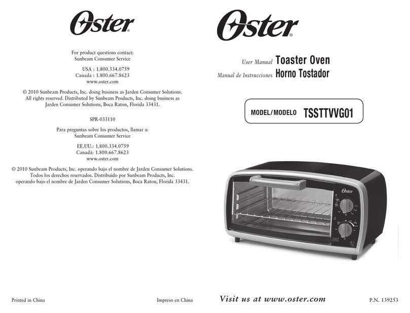 Oster TSSTTVVG01 user manual