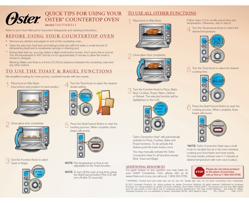 Oster TSSTTVDFL1 Assembly instructions