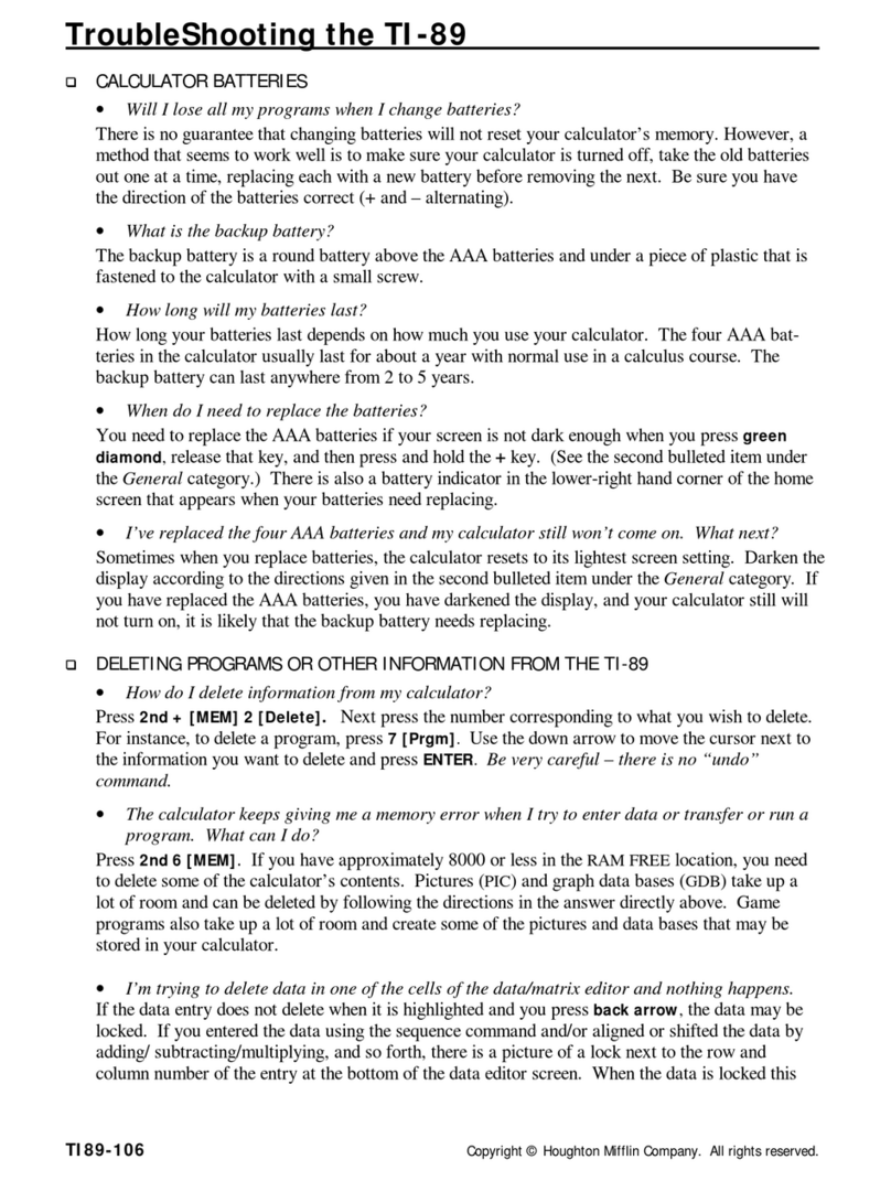 Texas Instruments Titanium TI-89 User manual Texas Instruments Titanium TI-89 User manual