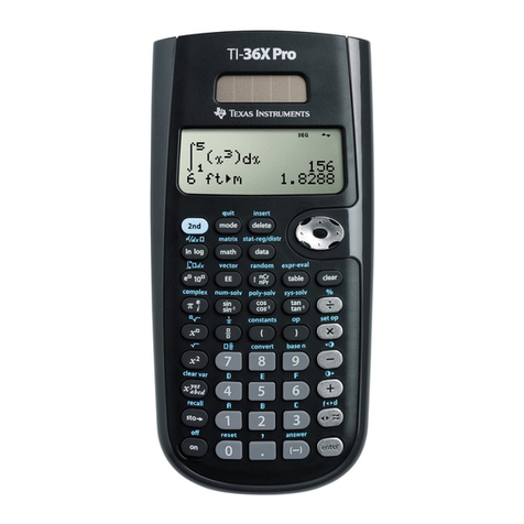 Texas Instruments TI-36X Pro User manual Texas Instruments TI-36X Pro User manual