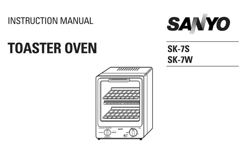 Sanyo SK-7S - Space Saving Two Level Super Toasty... instruction manual
