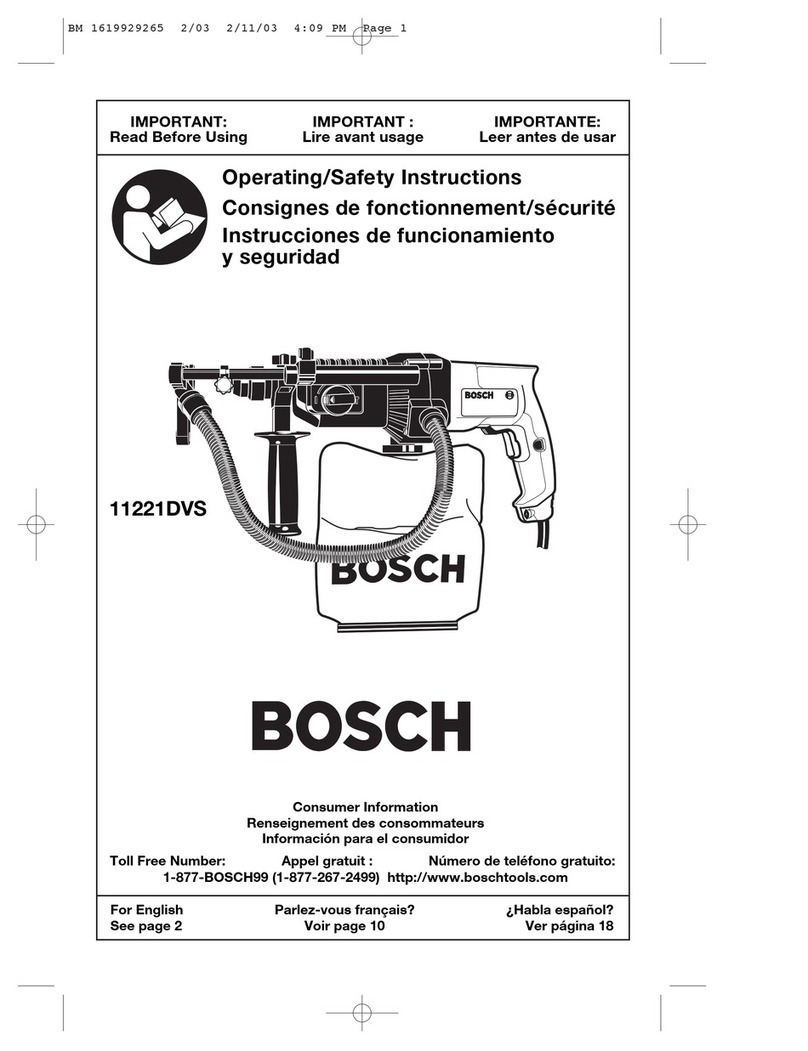Bosch 11221DVS - Power Tools Bulldog DVS Dustless SDS Rotary... Assembly instructions Bosch 11221DVS - Power Tools Bulldog DVS Dustless SDS Rotary... Assembly instructions