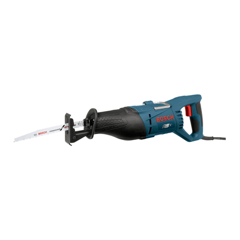 Bosch 1-1/8 - RS7 Inch 11 Amp Receiprocating Saw Operating/safety instructions