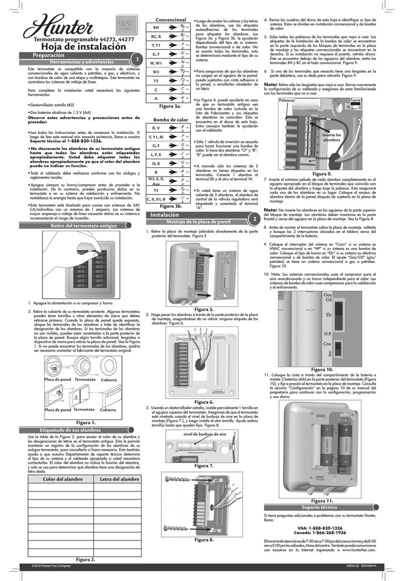 Hunter 44272 Instruction Manual