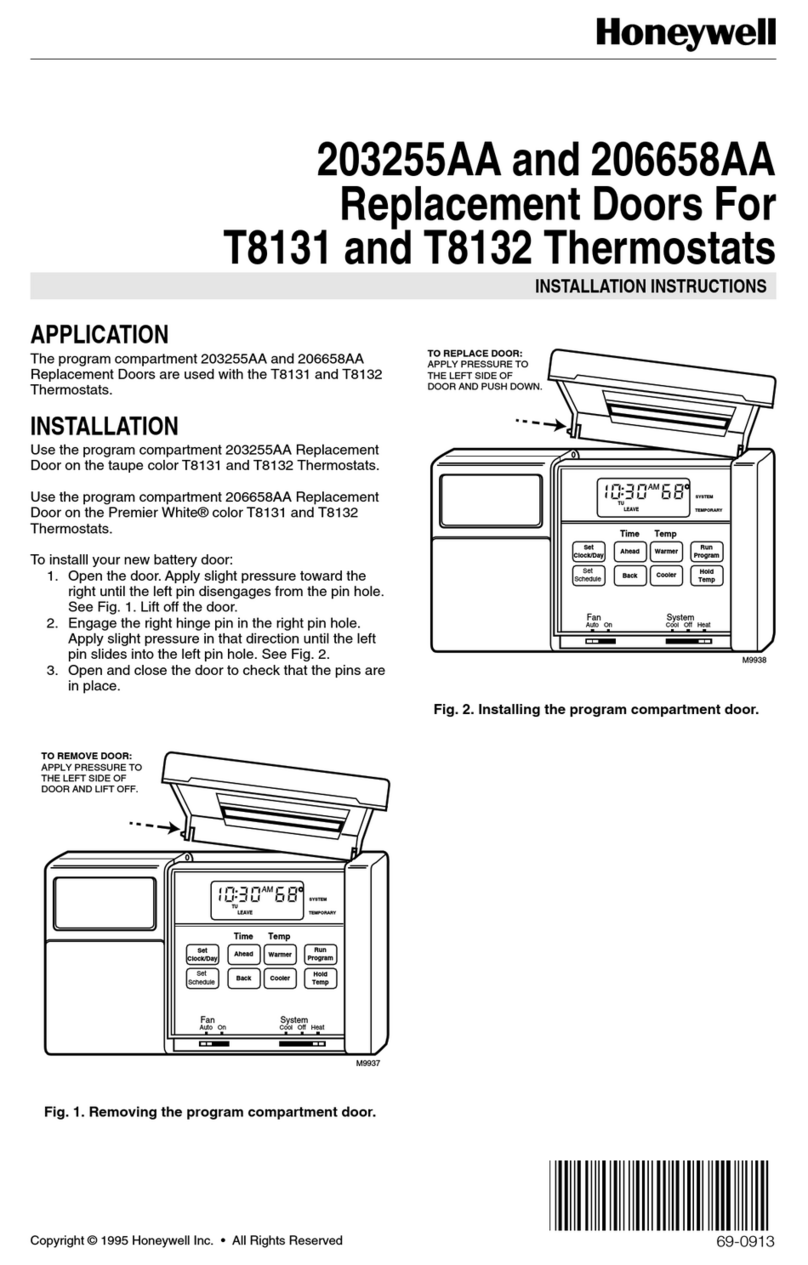 Honeywell 203255AA User manual