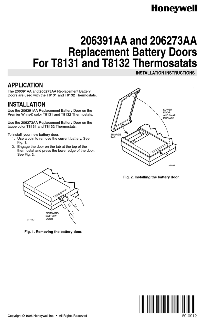 Honeywell 205273AA User manual
