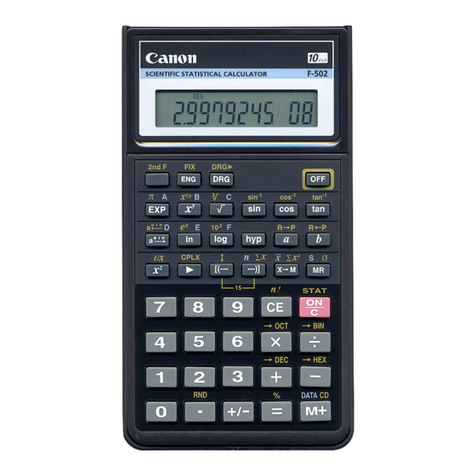 Canon F-502 User manual