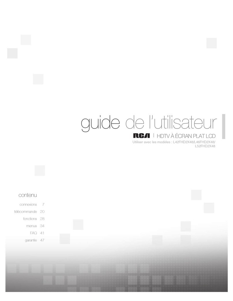 RCA L52FHD2X48 - 52" 120HZ 1080P LCD HDtv Quick start guide RCA L52FHD2X48 - 52" 120HZ 1080P LCD HDtv Quick start guide