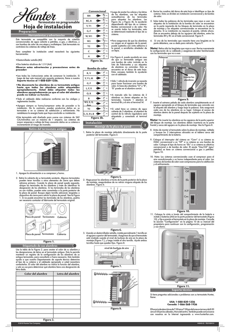 Hunter 42122 Instruction Manual