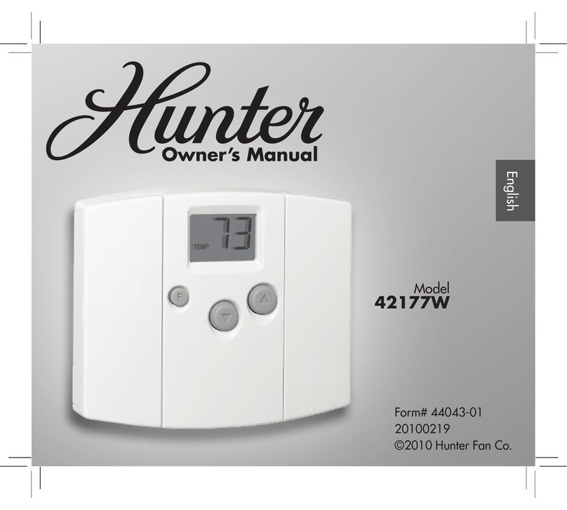 Hunter 42177 User manual