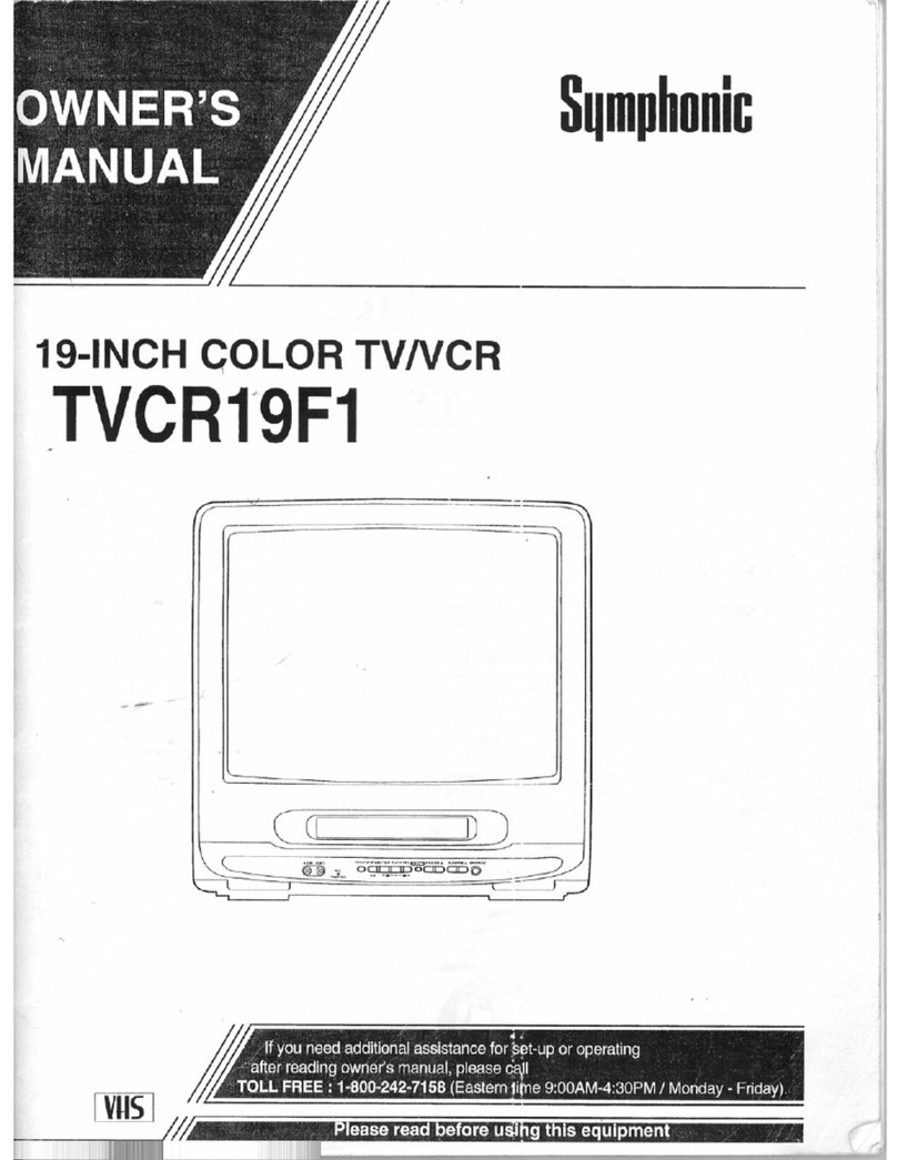 Symphonic TVCR13E1 User manual Symphonic TVCR13E1 User manual