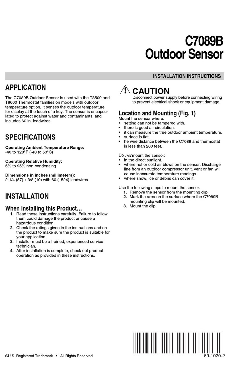 Honeywell C7089B User manual Honeywell C7089B User manual