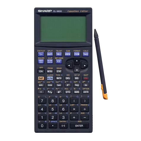 Sharp EL9600C - Graphing Calculator Teachers guide