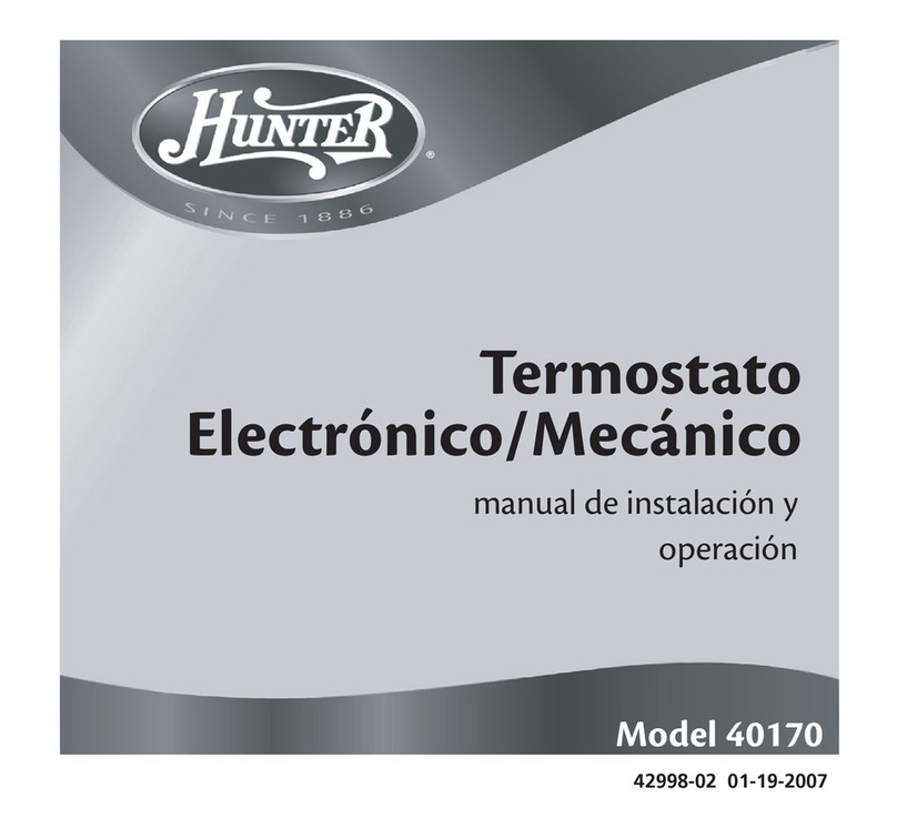 Hunter 40170 User manual