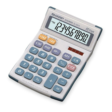 Sharp Elsi Mate EL-331A User manual