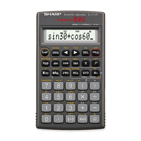 Sharp EL-510R User manual