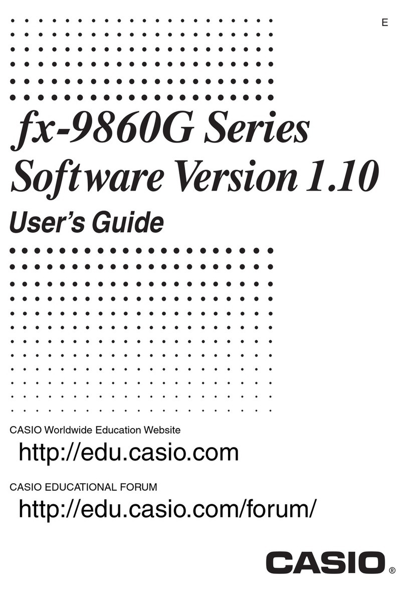 Casio CFX-9850GB PLUS User manual Casio CFX-9850GB PLUS User manual