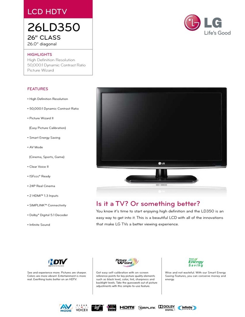 LG 26LD350 User manual
