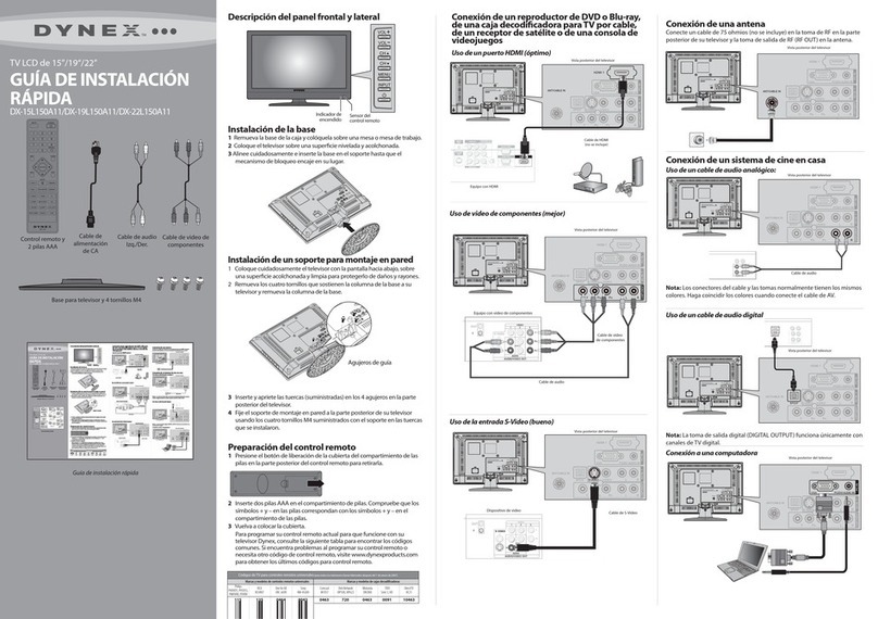 Dynex DX-15L150A11 Parts list manual