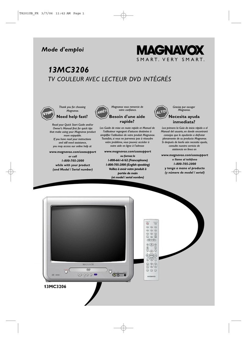 Magnavox 13MC3206 - Tv/dvd Combination User manual