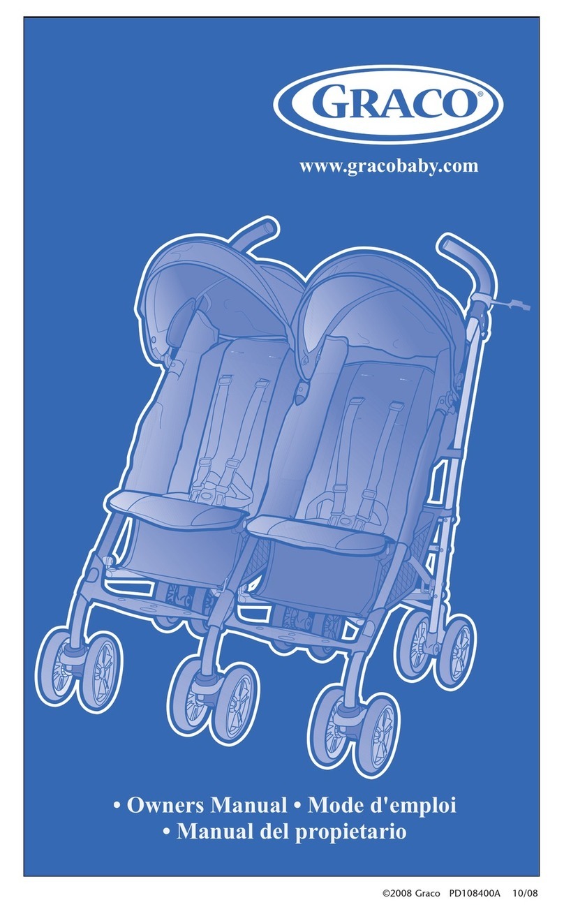 Graco 6V00PTI - Twin Ipo Stroller User manual