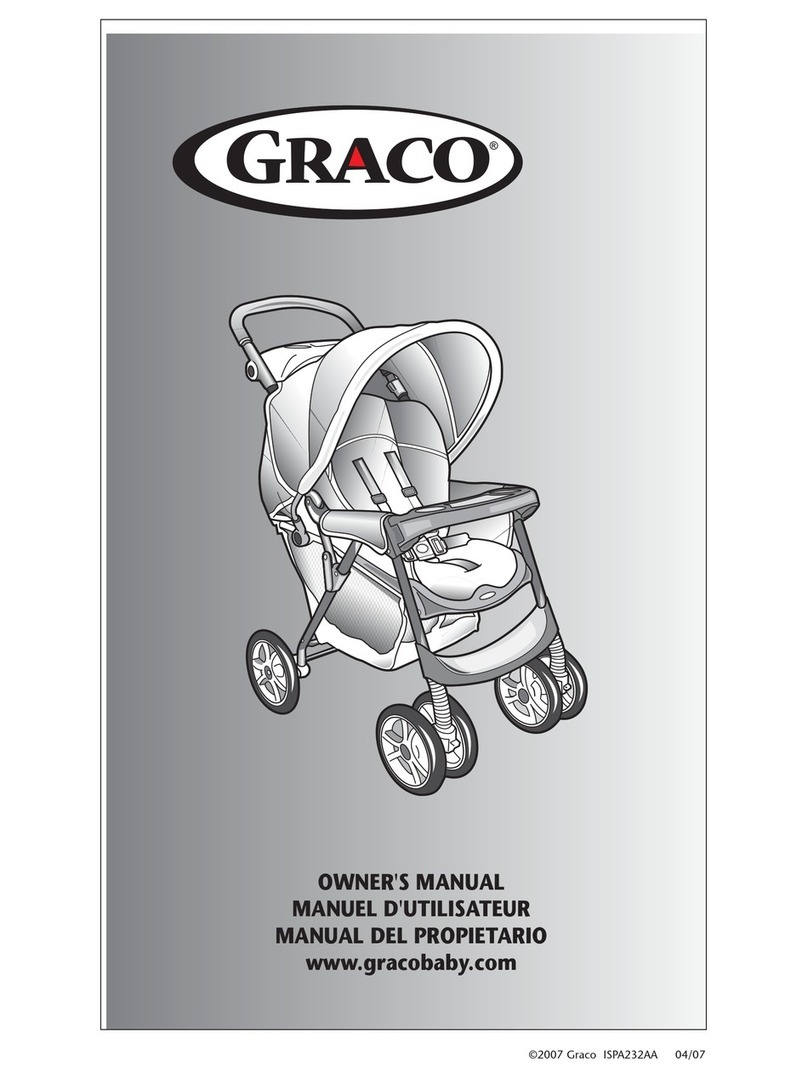 Graco 6J14PTI3 - MetroLite Stroller, Platinum User manual