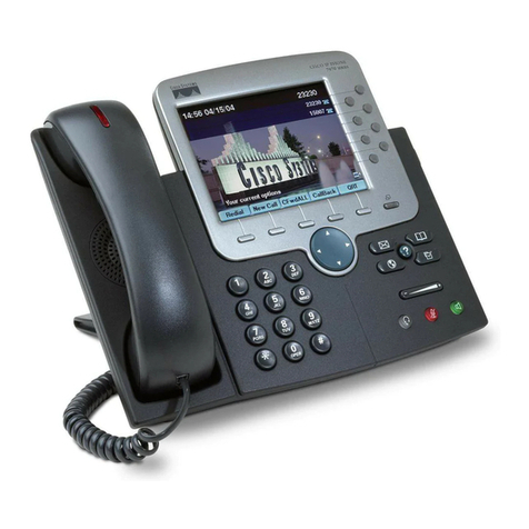 Cisco 7970G - IP Phone VoIP Instruction Manual Cisco 7970G - IP Phone VoIP Instruction Manual